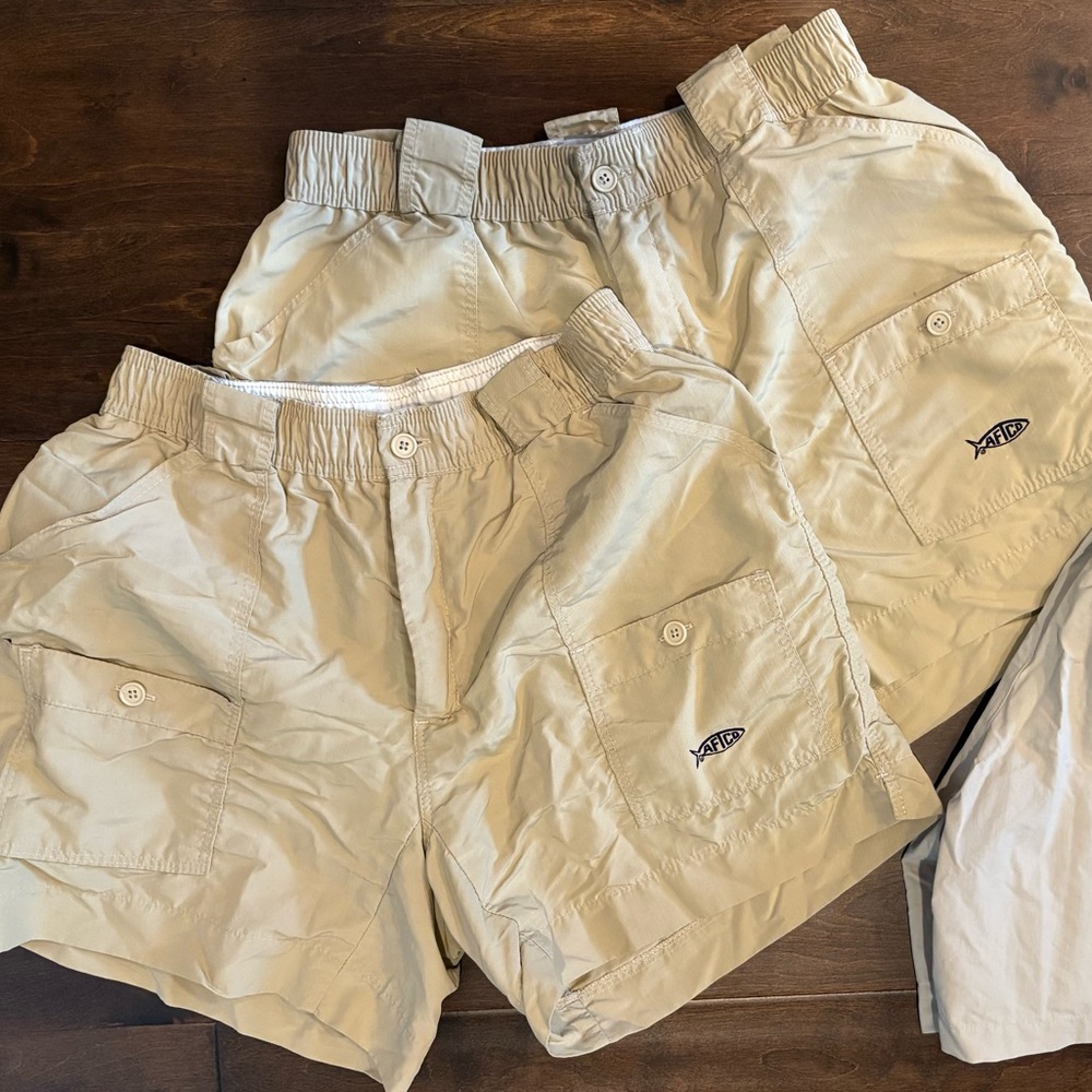 Men's Aftco Fishing Shorts Size 34 (2 pairs)
